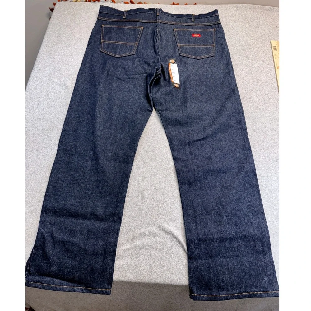 Dickies Regular Fit Jeans Mens 44x32 Indigo Blue Heavyweight Denim Workwear NWT‎